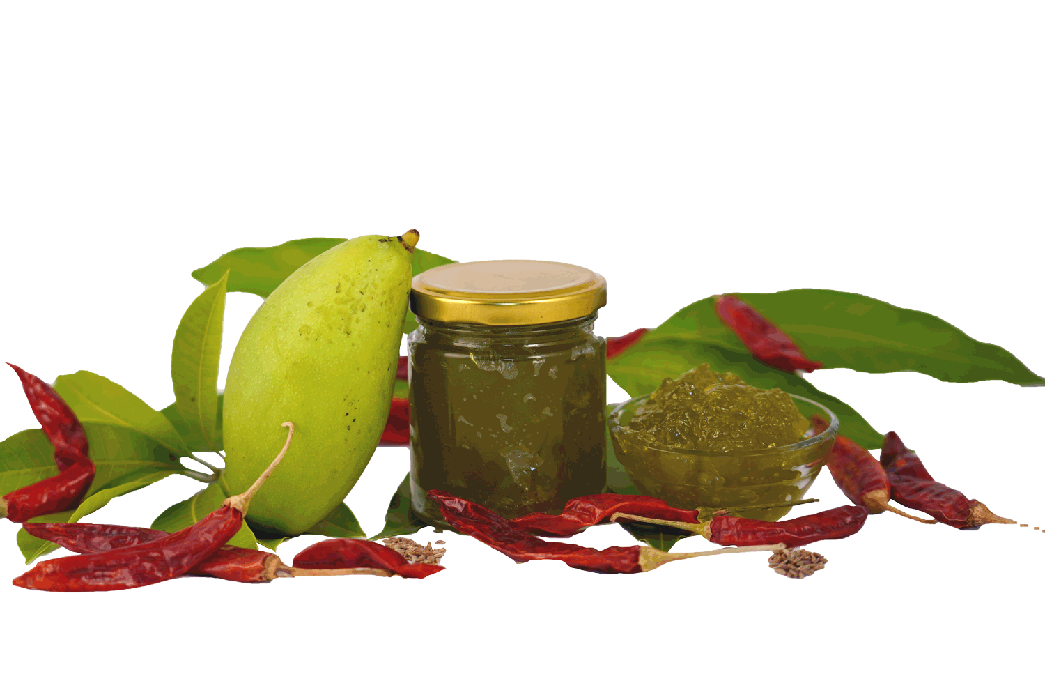 Green Masala Mango Jam